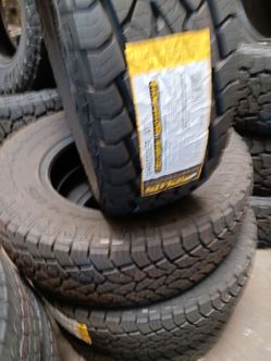 New set of tires 275 70 18 lt all terrain