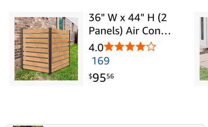 Outdoor ac or trash can fence