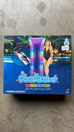 PoolCandy Illuminated LED Pillow Pool Raft