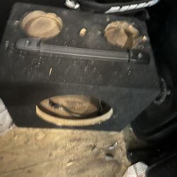 8” Subwoofer Box With 2 Holes For 3.5” Speakers