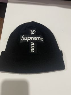 Supreme New Era Cross Box Logo Beanie