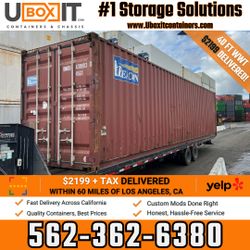 40FT SHIPPING CONTAINERS – DELIVERED