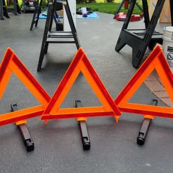 Set of Highway Hazard / Warning Triangles