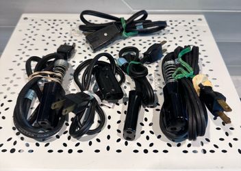 Lot of 5 vintage appliance cords. All different lengths. All untested
