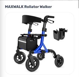 MAXWALK Rollator Walker with Cup Holder