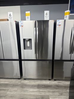 SAMSUNG LARGE CAPACITY FRENCH DOOR STAINLESS STEEL REFRIGERATOR WITH 4 ICE TYPES 🥶