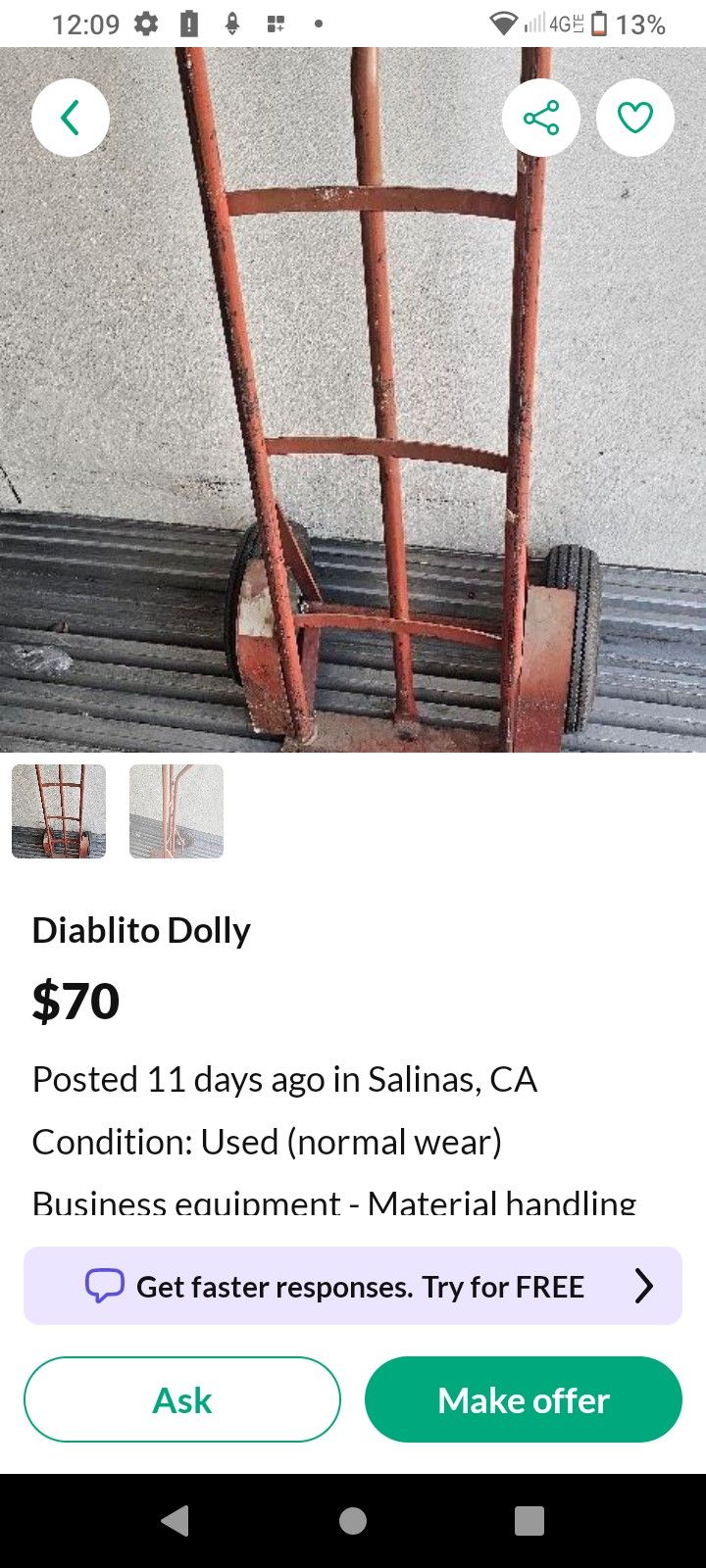 Dolly Red In Color 45$