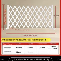 Multi-functional Retractable Wooden Fence - Thickened Anti-Corrosion Solid Wood Pet Fence - Suitable for Dog Door Openings, Door Stoppers, Safety Gate