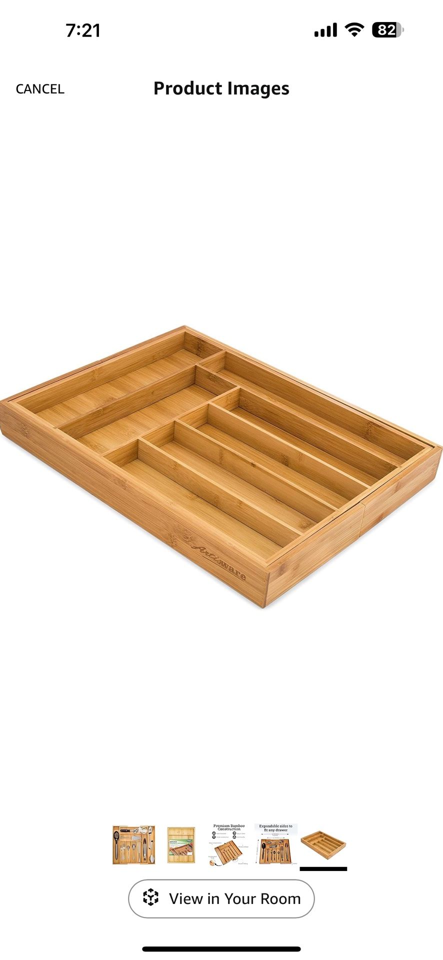 Bamboo Drawer Organizer