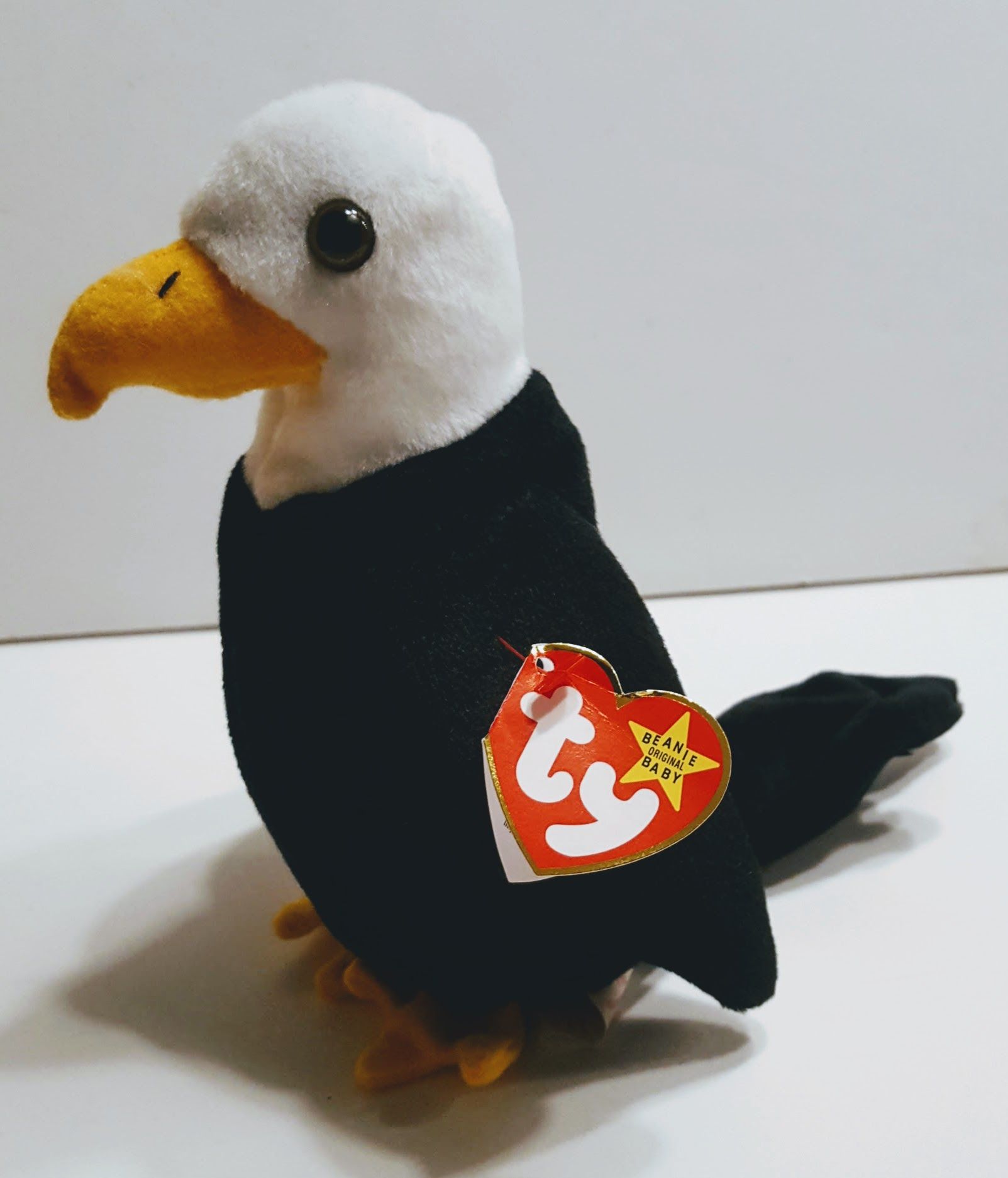 Ty Beanie Baby Baldy the Eagle with tag 2-17-96 style 4074