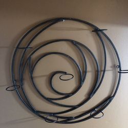 Metal Wall Decor: Candle Holder 20 Inches Diameter