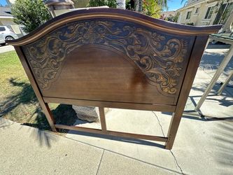 Wood queen headboard only