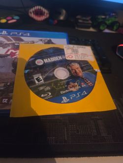 Ps4 and two cords and 3 games and controllers
