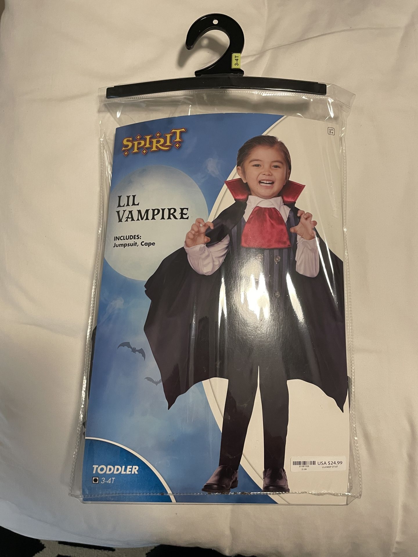 Little Vampire Costume For Toddler 3T-4T