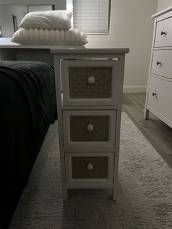 White And Tan 3 Cube Organizer Furniture New