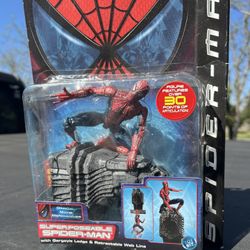 Spider-Man (2002) Movie Action Figure w Gargoyle Base
