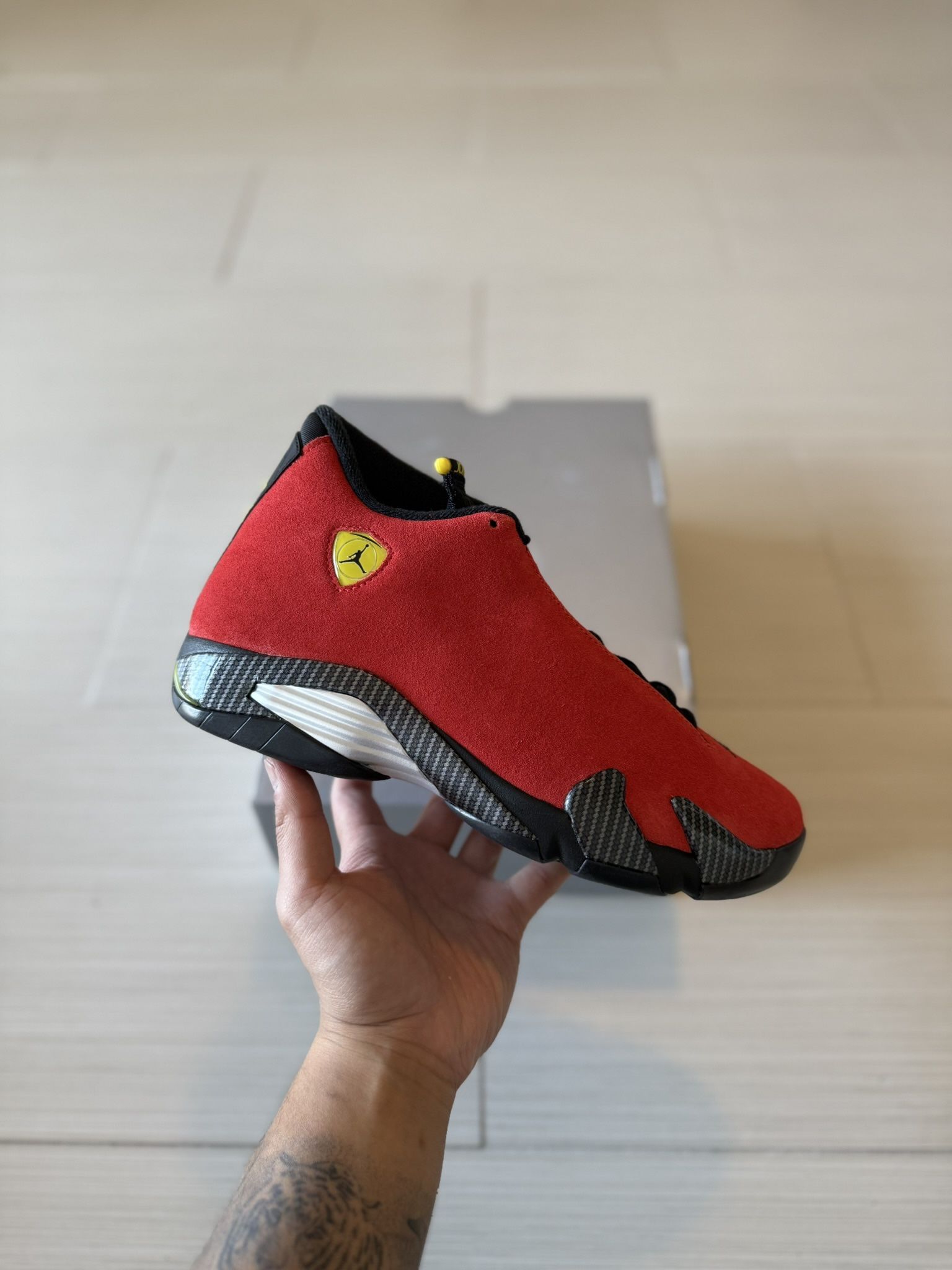 Nike air Jordan retro 14 Ferrari size 8.5, 9, 12