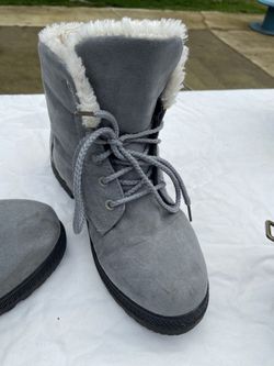 Gray Ankle Boots - Great Condition 