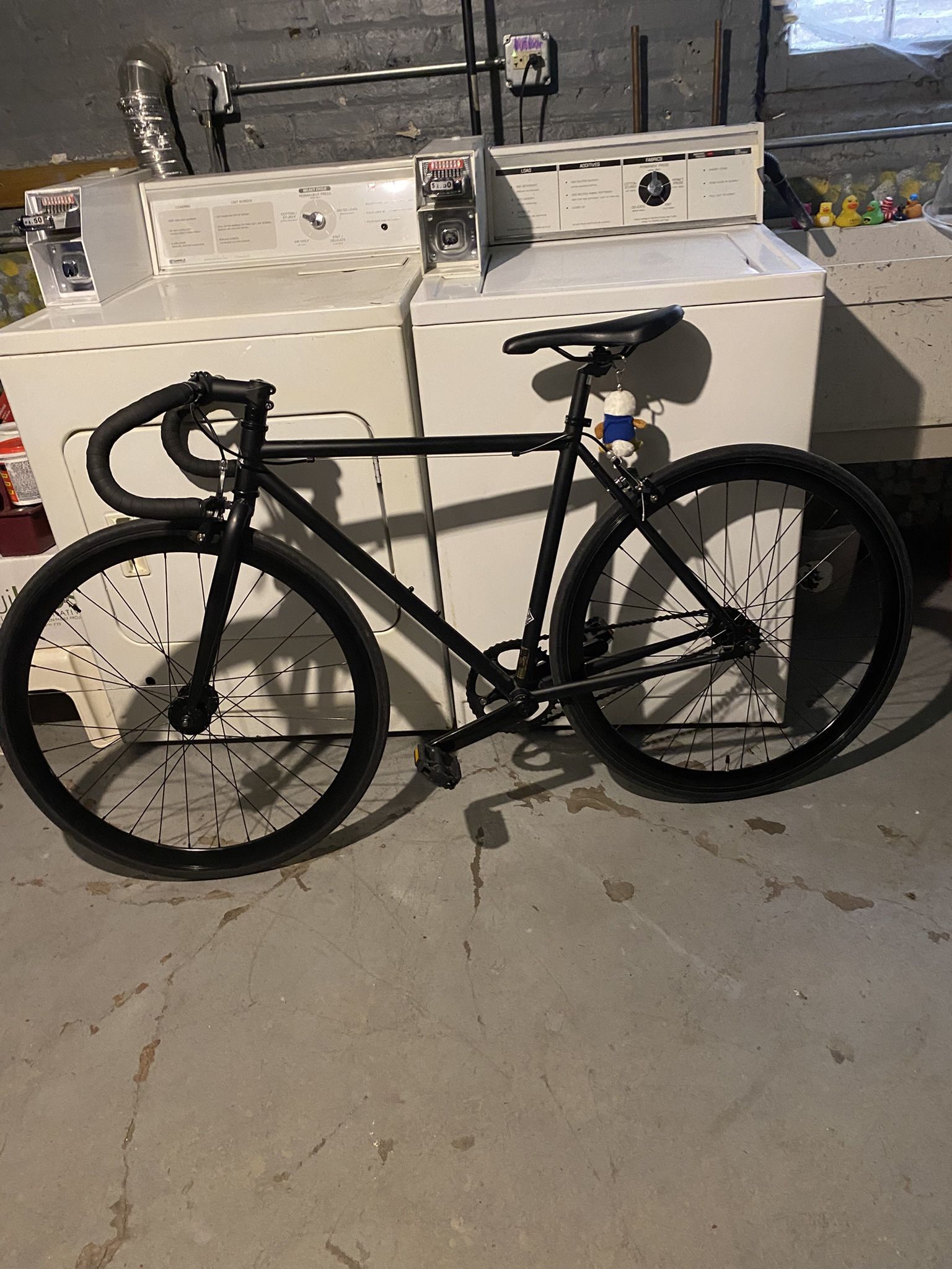 Matte Black State Fixie 52