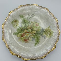 Antique China Floral Porcelain Plate
