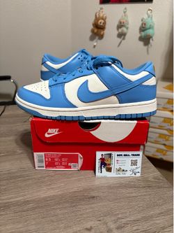 Size 8.5 Women’s / 7M - Nike Dunk Low Coast White Gold UNC Blue