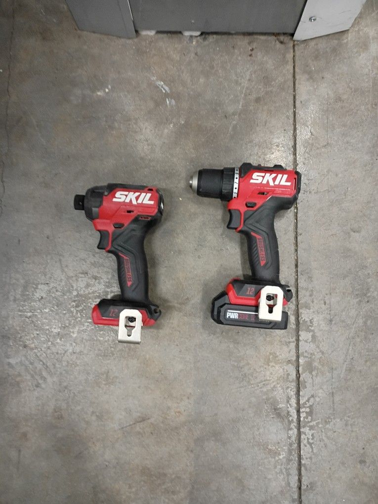 SKIL 12-volt 2-Tool Brushless Power Tool Combo Kit (1-Battery Included