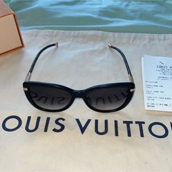 Louis Vuitton Black & Monogram Acetate Z0781W Charlotte Sunglasses