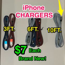 🔌 iPhone Lightning Charging Cable (3FT / 6FT / 10FT) 
