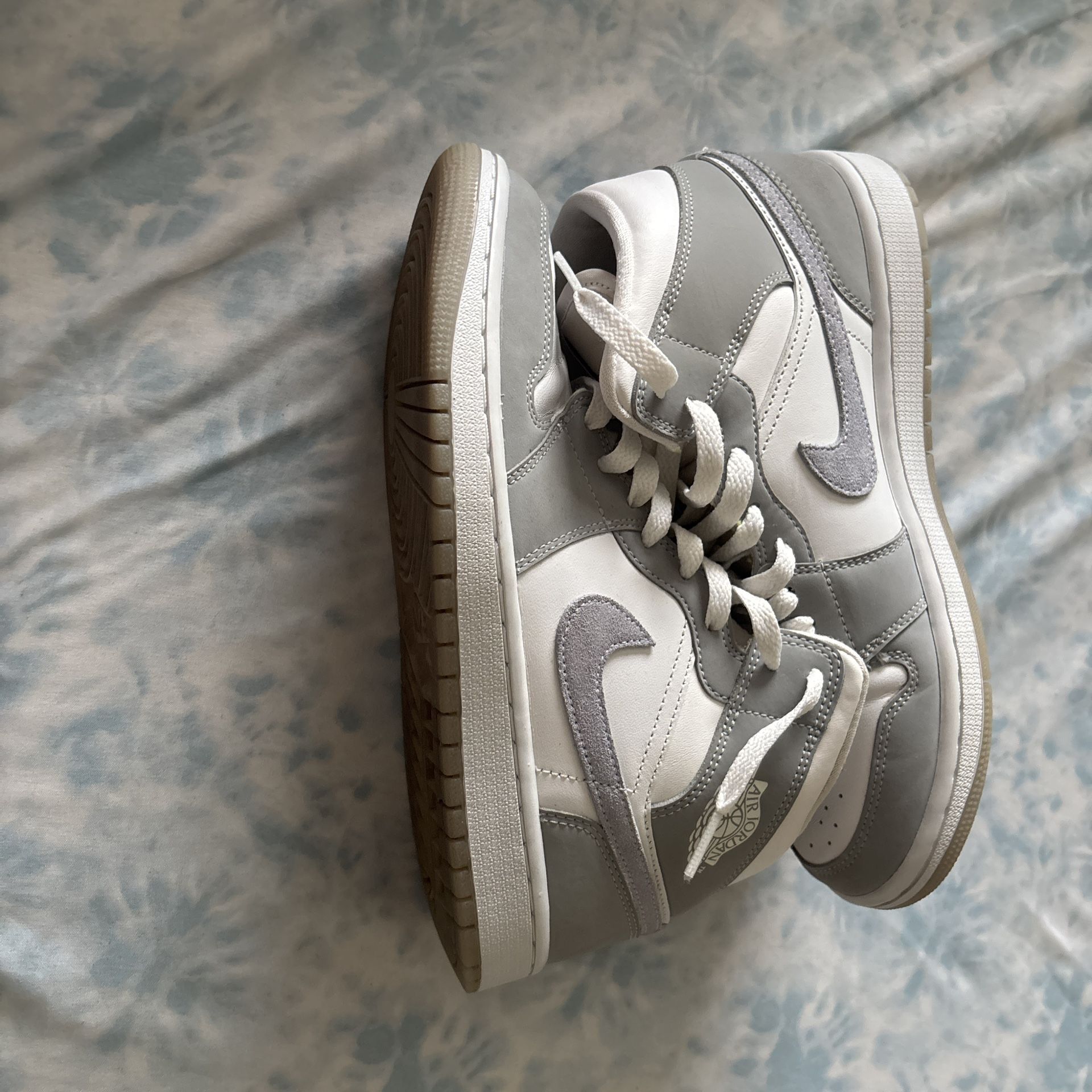 White And Grey Jordan 1