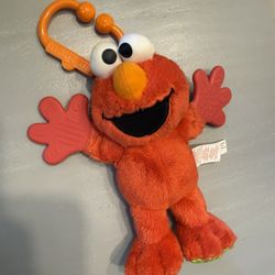 Elmo teether hands clip on toy washable 