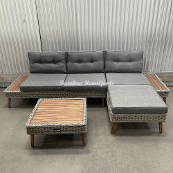 Premium L-Shaped Sectional Outdoor Sectional Patio Furniture Set