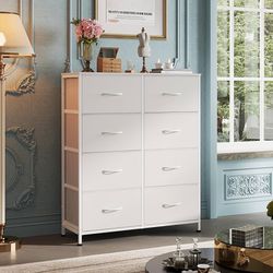 WLIVE Fabric Dresser for Bedroom, Tall Dresser with 8 Drawers
