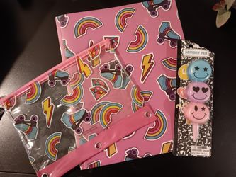 Ranbows/Roller Skates Back To School Set