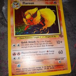 Vintage Flareon Pokemon Card