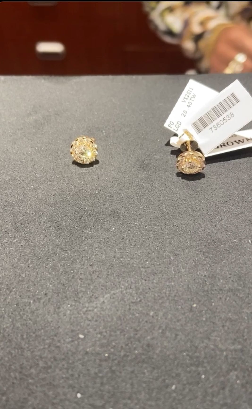Real Vvs Diamond Earrings For Men Purchased From Ashcroft & Oak