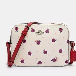 COACH Mini Camera Bag With Ladybug Print