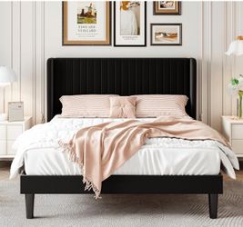 Black full bedroom bed