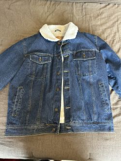 Denim/Jean Sherpa Jacket