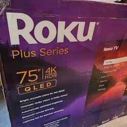 TV ROKU QLED 75".