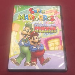 Super Mario Bros Mario’s Movie Madness on DVD Dic Nintendo