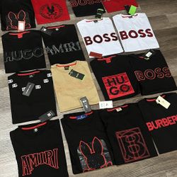 HUGO BOSS AMIRI BURBERRY T SHIRTS