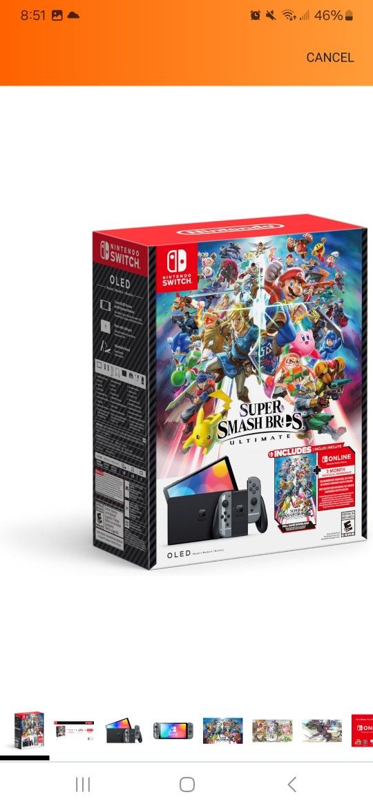 Nintendo Switch Oled Super Smash Bros Edition