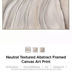 Large Textured Canvas Painting