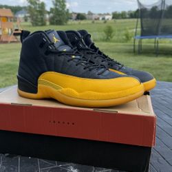 Jordan Retro 12 “Black University Gold”
