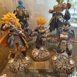 Dragon ball samurai set Vegeta figure Broly figure Goku Gohan figure