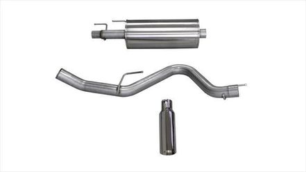 Corsa Performance Sport 3.0 in Cat-Back SSE 4.0 Single Tip | Ford F-150 EcoBoost 2015-2020 2.7T, 3.5T