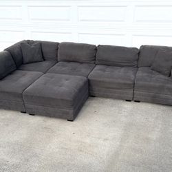 Modular Sectional Free Delivery Sofa Ottoman Couch Set 