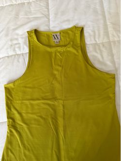 Women tank top green size M