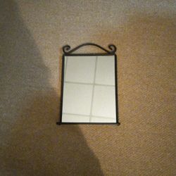 Black Wrought-iron Mirror