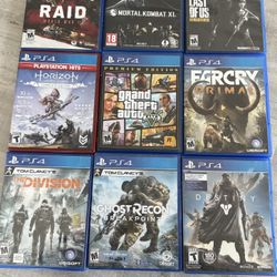 Used PS4 Games $10 Each 